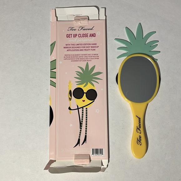 Too Faced Limited Edition Pineapple Hand Mirror with box - Picture 2 of 3